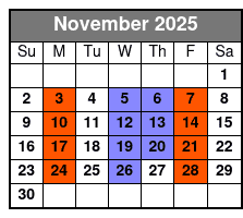 Baldknobbers Jamboree November Schedule