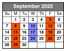 Baldknobbers Jamboree Show September Schedule