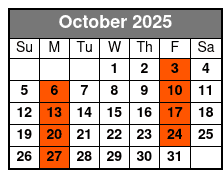 Baldknobbers Jamboree Show October Schedule