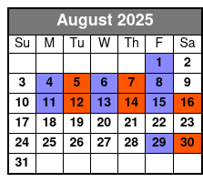 SIX August Schedule