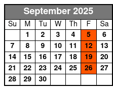 Country USA Late Show September Schedule