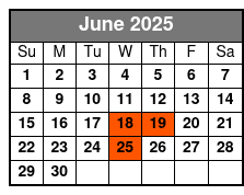 Hughes Brothers Music Dinner Show June Schedule