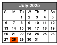 Hughes Brothers Country Show Only July Schedule
