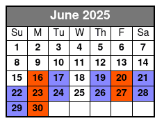 Legends in Concert Preferred Seating June Schedule