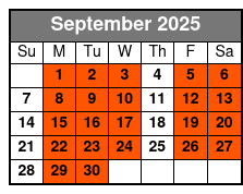 Comedy Jamboree September Schedule