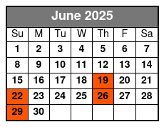 Dancing Queen Ultimate 70s Show June Schedule