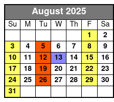 New Jersey Nights August Schedule