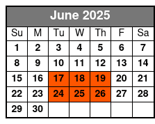 Beach Boys California Dreamin June Schedule