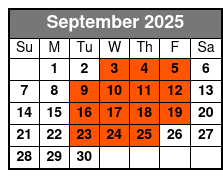 Down Home Country Show September Schedule