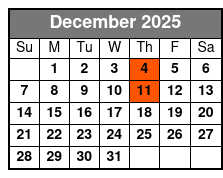 New South Gospel December Schedule