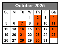 C.J. Newsom's Classic Country and Comedy October Schedule