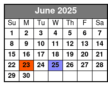 A Neil Diamond Tribute June Schedule