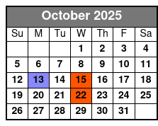 Carpenters Once More October Schedule