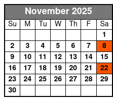 Gene Watson November Schedule