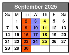 Platters & Golden Sounds of the 50s Tribute September Schedule