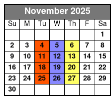 Platters & Golden Sounds of the 50s Tribute November Schedule