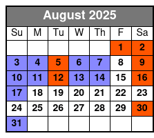 Reza Edge of Illusion Magic Show August Schedule