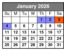 Reza Edge of Illusion Magic Show January Schedule