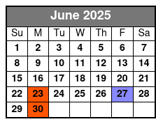 Hot Rods & High Heels June Schedule