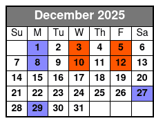 Hot Rods & High Heels December Schedule
