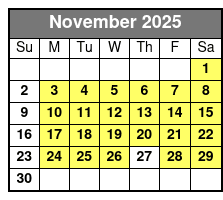 Discover Branson Luxury Mercedes Van Tour November Schedule