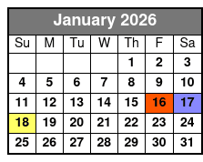 Menopause the Musical 2 January Schedule