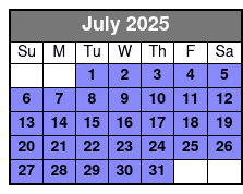 Snowflex Tubing Hill July Schedule
