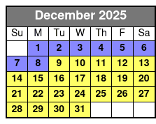Snowflex Tubing Hill December Schedule