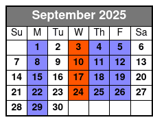 Duttons Family Show September Schedule