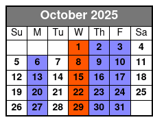 Duttons Family Show October Schedule