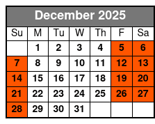 North Pole Adventure Branson December Schedule