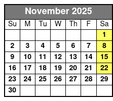 Matt Gumm and Company November Schedule
