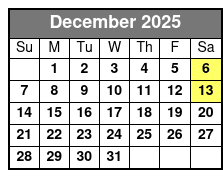 Matt Gumm and Company December Schedule