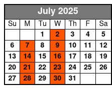 Escape Reality Magic & Illusions Dinner Show (Dinner Included) July Schedule