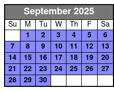 Vigilante Extreme Ziprider September Schedule