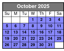 Vigilante Extreme Ziprider October Schedule