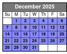 Vigilante Extreme Ziprider December Schedule