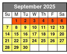 Bigfoot Fun Park, Arcade, Mini Golf, & Escape Rooms September Schedule