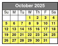 Bigfoot Fun Park, Arcade, Mini Golf, & Escape Rooms October Schedule