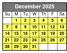 Bigfoot Fun Park, Arcade, Mini Golf, & Escape Rooms December Schedule