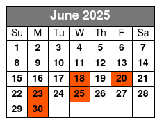 Dean Z The Ultimate Elvis June Schedule
