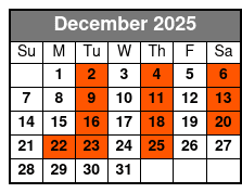 An Old Trail Christmas Chuckwagon Show December Schedule