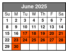 Presleys' Country Jubilee June Schedule