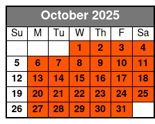 Presleys' Country Jubilee October Schedule