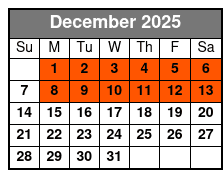Presleys' Country Jubilee December Schedule
