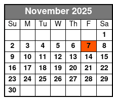 Terry Bradshaw Live November Schedule