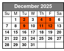 Rick McEwen Presents The Gambler's Christmas December Schedule