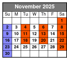 Awesome 80s November Schedule