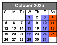 British Invasion October Schedule