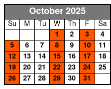 Dean Martin and More Tribute October Schedule